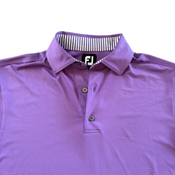 FootJoy Purple‎ Short Sleeve Golf Polo Shirt Size S - Picture 3 of 5
